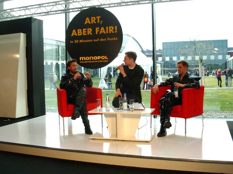 vadim vosters im monopol gespraech auf art karlsruhe