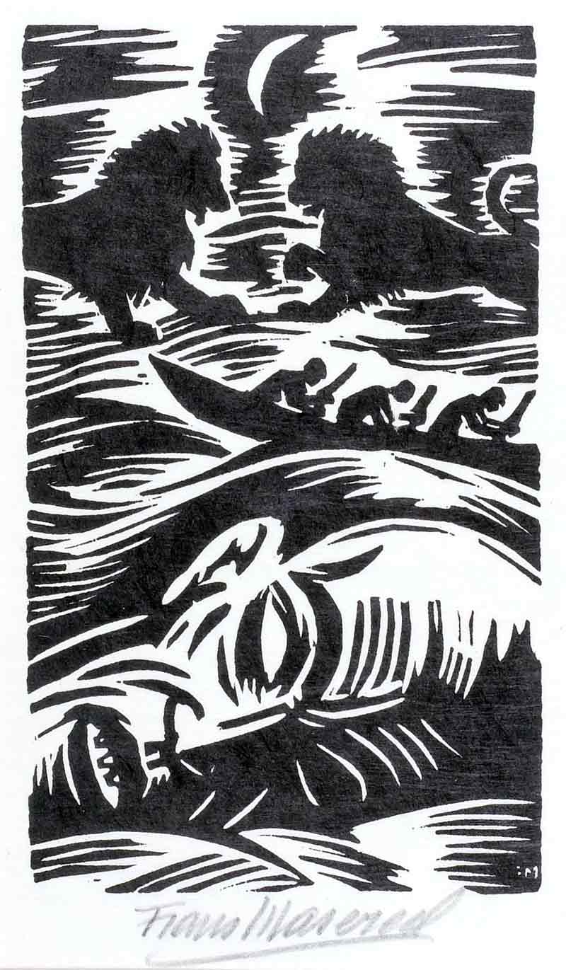 weiteres Bild: 8 Original Holzschnitte zu Hemmingway, Der alte Mann und das Meer