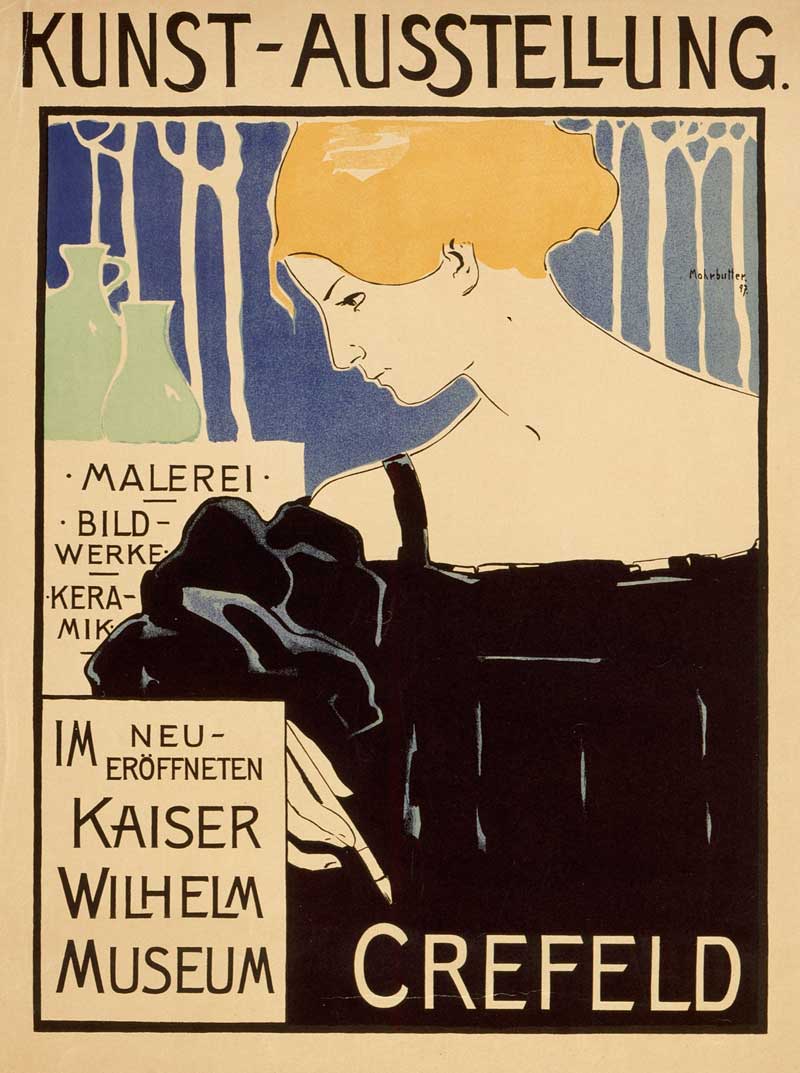 Plakat Kunstausstellung Krefeld